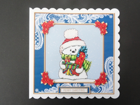 Cute Snowman Holiday Topper 2 by Valerie Spowart