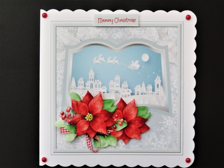 Santa and reindeers by Valerie Spowart