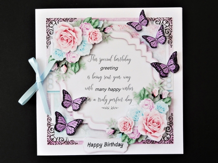 Birthday Floral Bumper Card Kit by Valerie Spowart