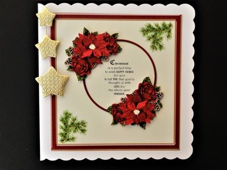Poinsettia vintage  by Valerie Spowart