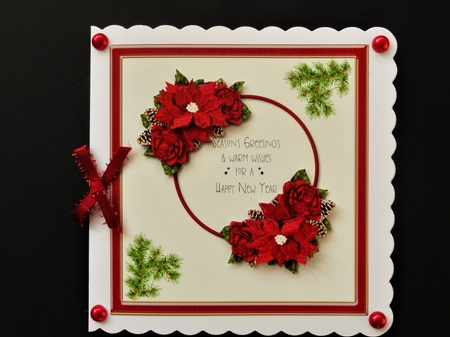 Poinsettia vintage 2 by Valerie Spowart