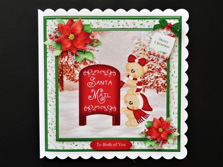 Christmas mail card mini kit & decoupage by Valerie Spowart