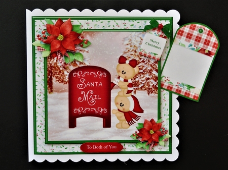 Christmas mail card mini kit & decoupage by Valerie Spowart