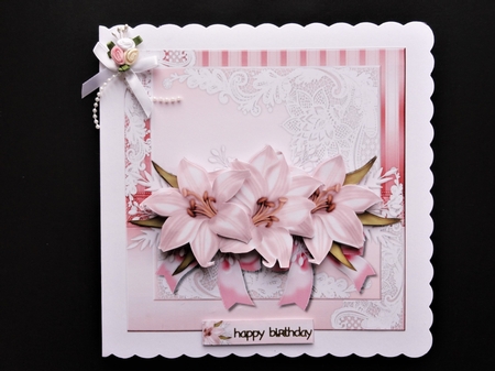 Pink Lilies Mini Kit by Valerie Spowart