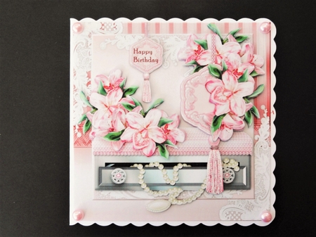 Elegant Pink Orchids Min Kit by Valerie Spowart