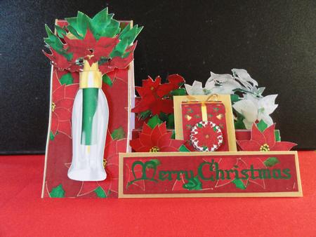 Poinsettia Christmas Side Stepper by Valerie Spowart