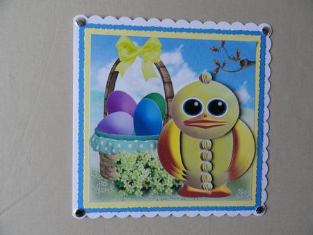 Almo Happy Easter 7x7 Quick Card by Valerie Spowart