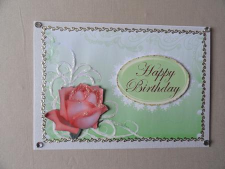 Rose & Swirls Various Occasions Topper 2 by Valerie Spowart