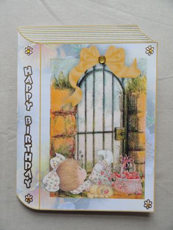 Lazing in the Garden Having a Picnic, Folded Book by Valerie Spowart