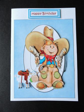 Birthday Cowboy Quick Card by Valerie Spowart