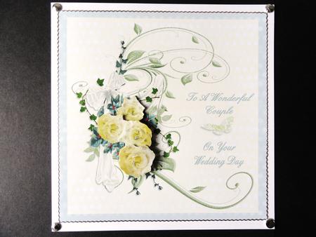 Wedding Day Roses with Decoupage by Valerie Spowart
