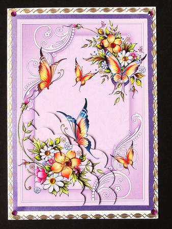 Floral and Butterflies by Valerie Spowart