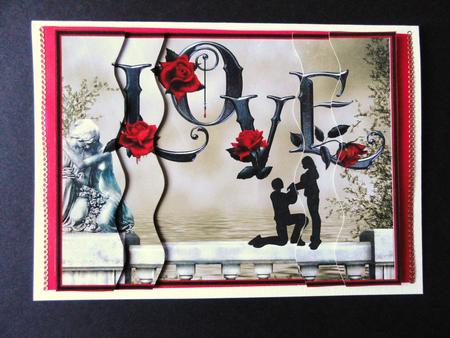 Gothic Love Wavy Side Stacker by Valerie Spowart
