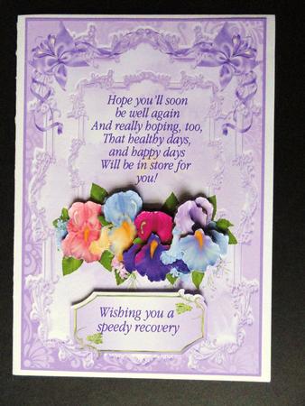 Get Well Iris by Valerie Spowart