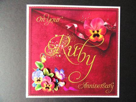 Ruby Anniversary Pansy Step by Step by Valerie Spowart
