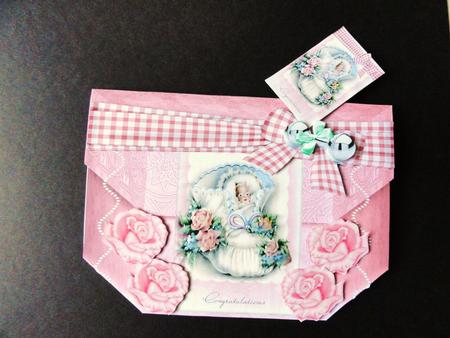 Boxcard Baby Girl by Valerie Spowart
