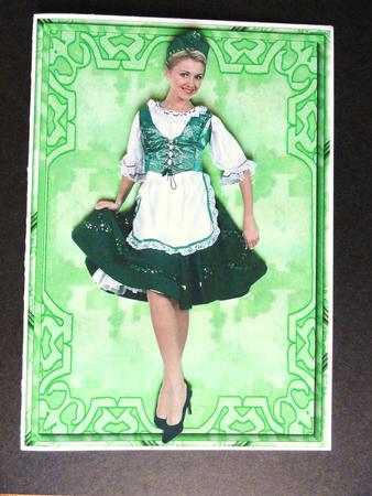 St Patricks Backing for 2 A5 Sizecards by Valerie Spowart