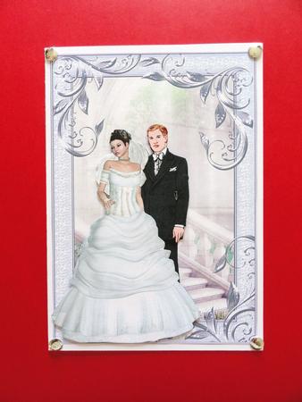 Dream Wedding Card Front by Valerie Spowart