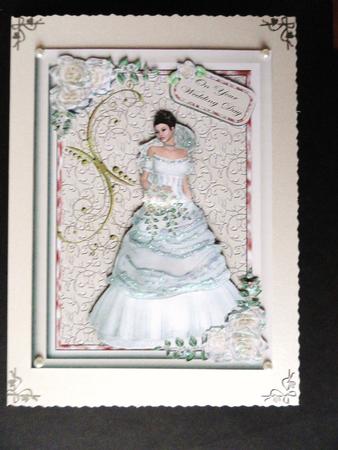 On Your Wedding Day A4 Card Topper by Valerie Spowart
