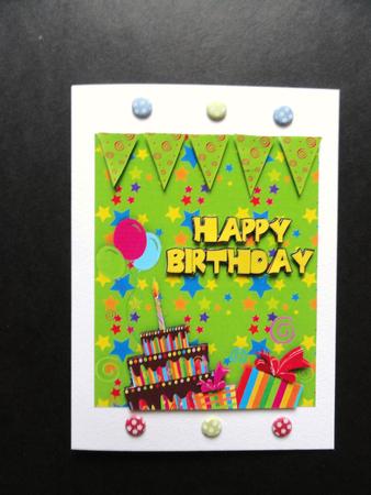 Birthday Quick Card Bright and Happy by Valerie Spowart