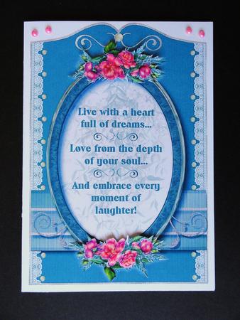 Wisdom of Words Card Topper 1 by Valerie Spowart