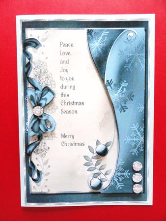 Christmas Wishes Card Topper by Valerie Spowart