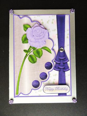 Lilac Single Rose by Valerie Spowart