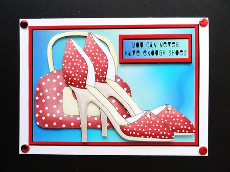 Red Polka Dot Shoes by Valerie Spowart