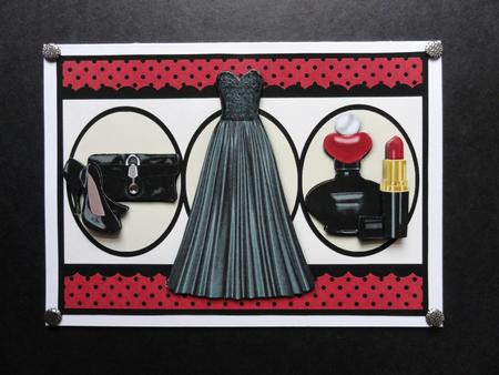 Evening Glamour - Black by Valerie Spowart