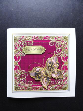Stunning Topper with Butterfly & Swirly Border 3 by Valerie Spowart