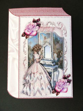 Pretty in Pink with Vanity Dresser with Rose A4 Book by Valerie Spowart