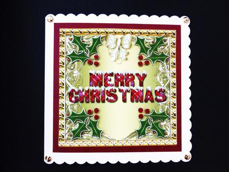 Merry Christmas 6x6 Topper 1 by Valerie Spowart