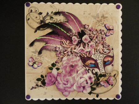 Carnival Mask and Roses by Valerie Spowart
