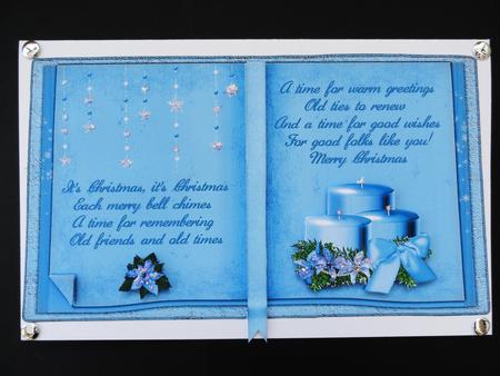 Blue Christmas Book Sheet by Valerie Spowart