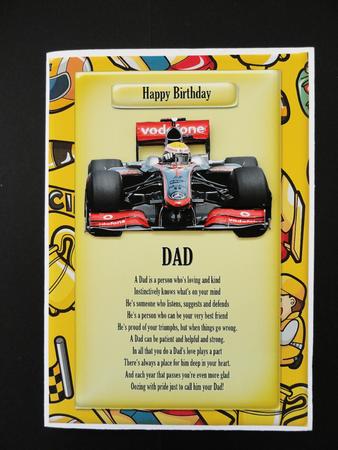Dad - Grand Prix - Decoupage by Valerie Spowart
