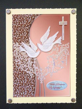 A4 Pearl Sympathy with Doves by Valerie Spowart