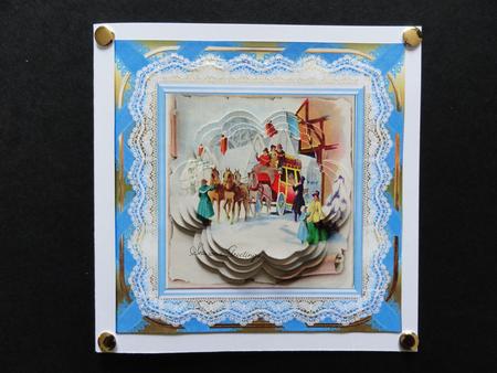 Christmas Vintage Coach House by Valerie Spowart
