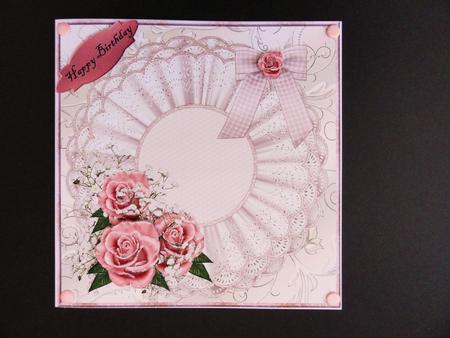 Floral Topper Pink Roses by Valerie Spowart