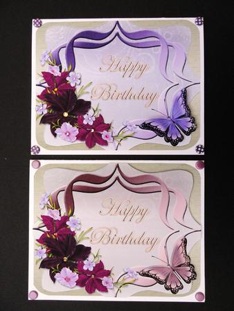 2 Beautiful 'birthday' Toppers by Valerie Spowart