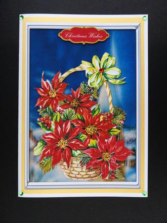 Poinsettia Christmas Basket by Valerie Spowart
