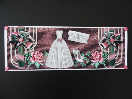 Large Dl Card Wedding by Valerie Spowart