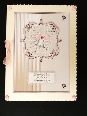 A4 Wedding Bells Anniversary Card by Valerie Spowart