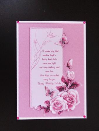 Lovely Roses and Butterflies Pink by Valerie Spowart