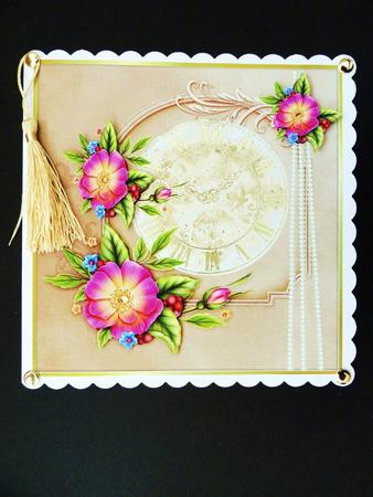 Vintage Floral Time by Valerie Spowart