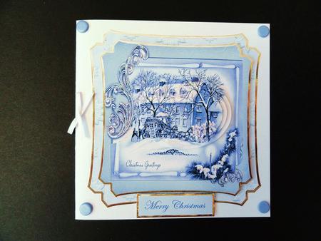Vintage Blue Christmas by Valerie Spowart