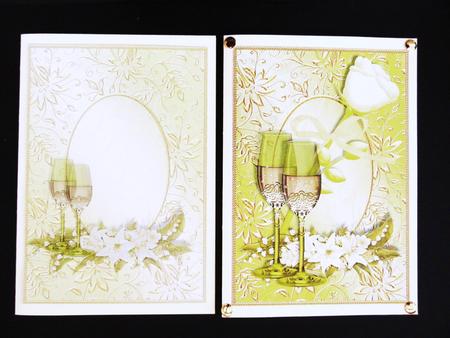 Golden Celebration Card Front and Insert by Valerie Spowart