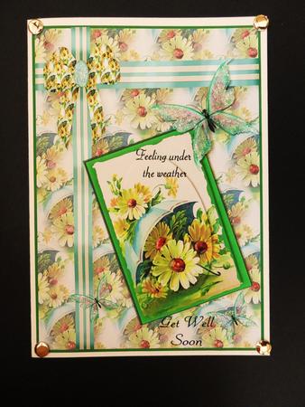 Flowers in an Umbrella Vintage by Valerie Spowart