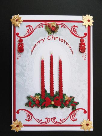 Christmas Candles by Valerie Spowart