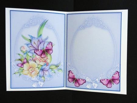 Insert to Floral Thank You/birthday Card by Valerie Spowart