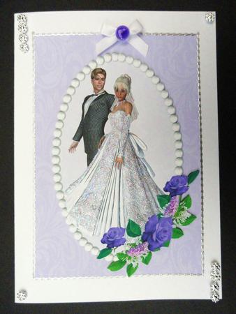 A4 with Love to the Bride and Groom by Valerie Spowart